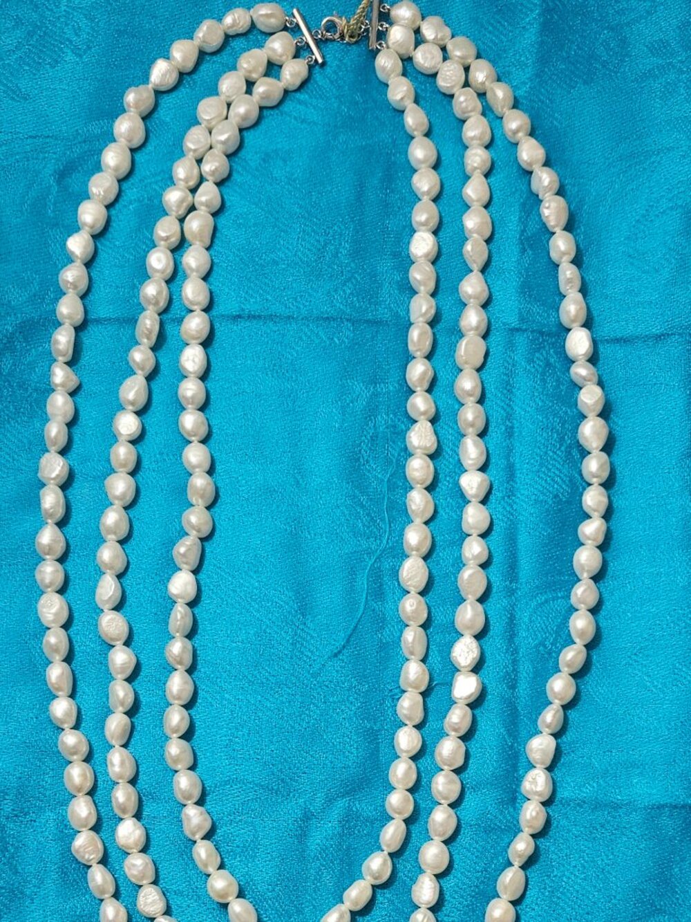 Belle de Mer 3 strand Freshwater Pearl Necklace